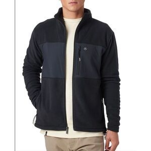 Backcountry Huxley Fleece Full Zip-Up Black Jacket Men's Medium